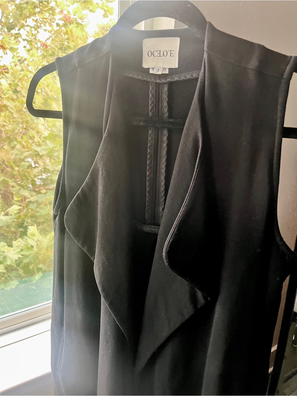 structured lapel blazer vest